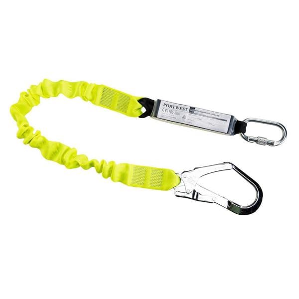 Single Elasticated 1.8m Lanyard With Shock Absorber Portwest