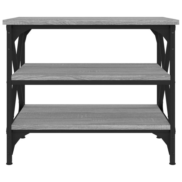 Berkfield Side Table Grey Sonoma 55x38x45 cm Engineered Wood
