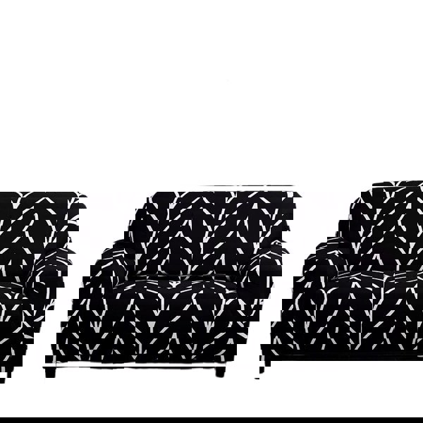 Anyhouz Anyseat Sofa Cover Black Style 4 Seater