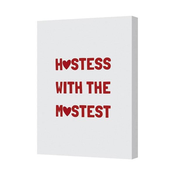 Benjamin Tate Design Hostess With The Mostest Canvas Wall Art Print UK Handmade