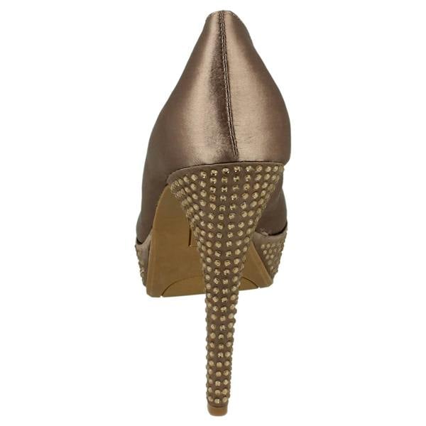 Spot On Ladies Spot On Platform Diamante Heel