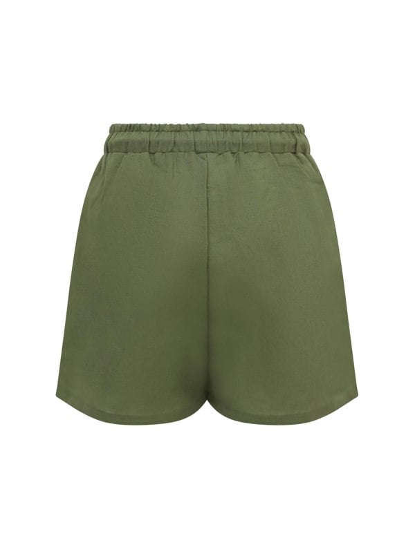 BALOU Boys Linen Shorts - Khaki