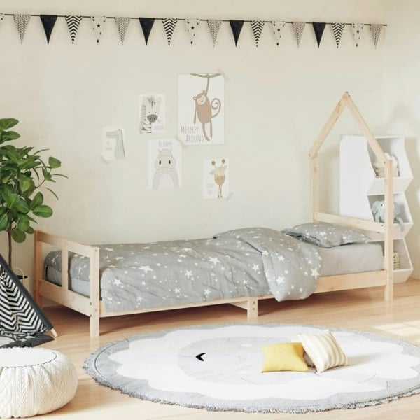 Berkfield Kids Bed Frame 80x200 cm Solid Wood Pine