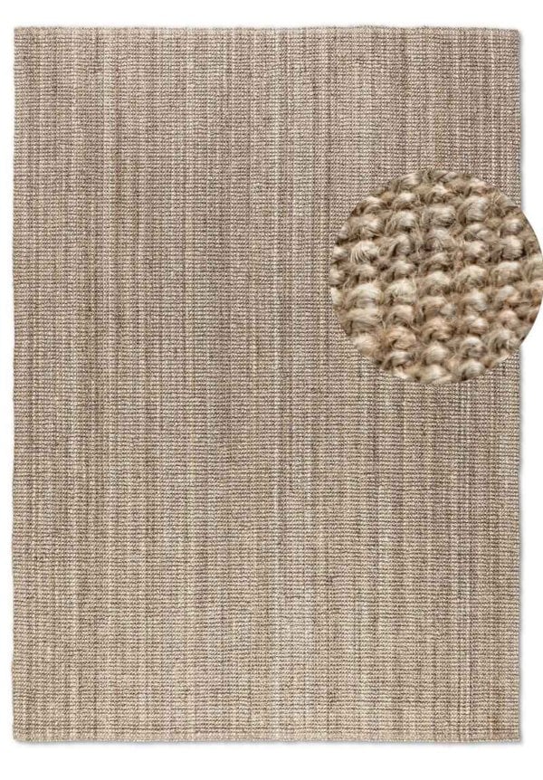 Handwoven Jute Brown Rug – Natural Colour