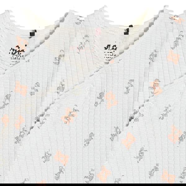 Mini Cuddles Baby Boy Teddy Print 2pc Set, Blue