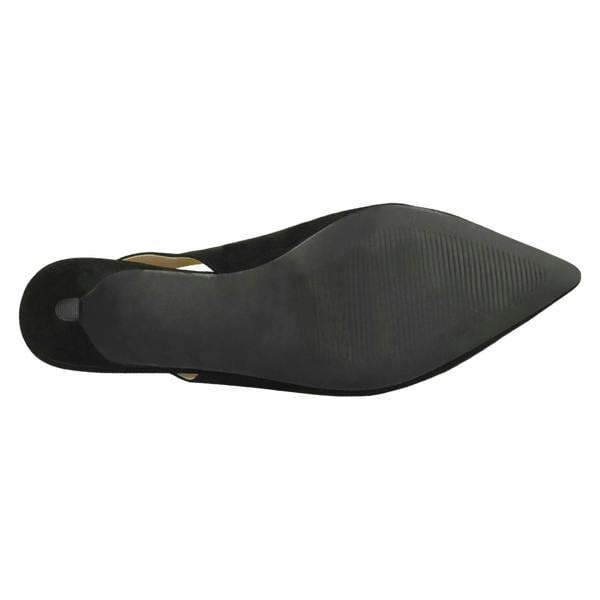 Spot On Ladies Spot On Kitten Heel Slingback Shoes F90049