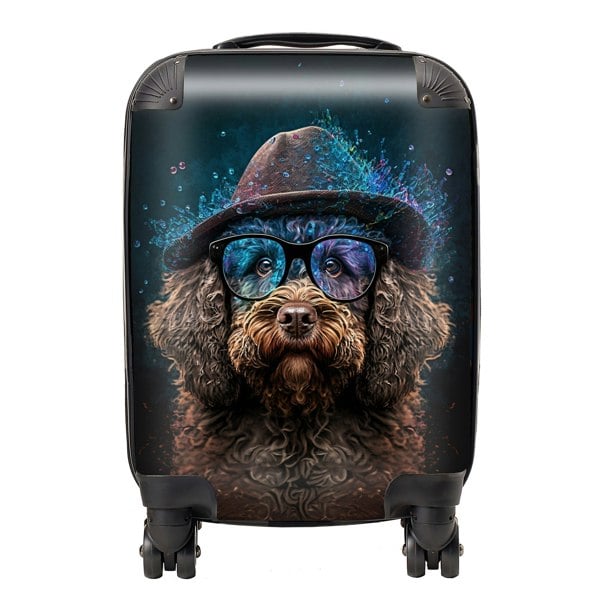 Warren Reed Labradoodle Dog Splashart Suitcase