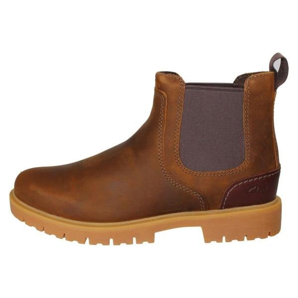 Clarks Mens Clarks Leather Smart Chelsea Boot Rossdale Top