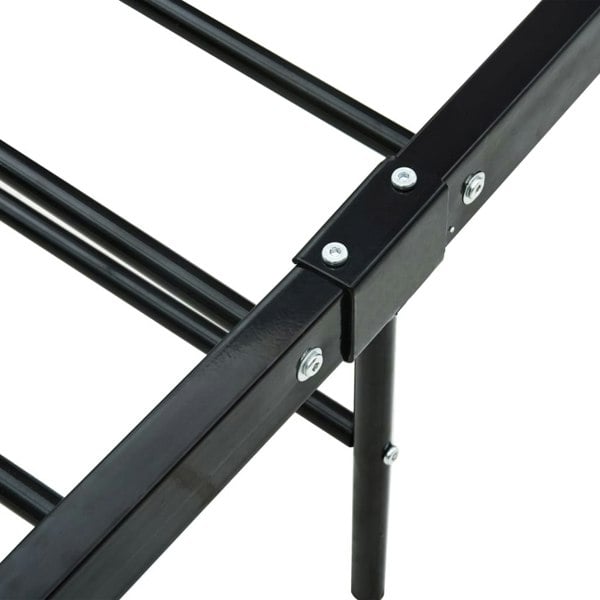 Berkfield Bed Frame Black Metal 120x200 cm
