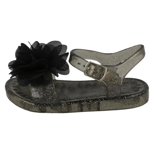 Spot On Girls Spot On Flat Jelly Flower Trim Mule