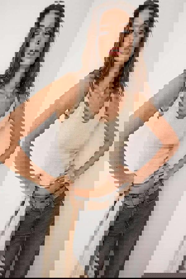 WOVCOR 2-Piece Color Block Knit Blouse-Cardigan Set