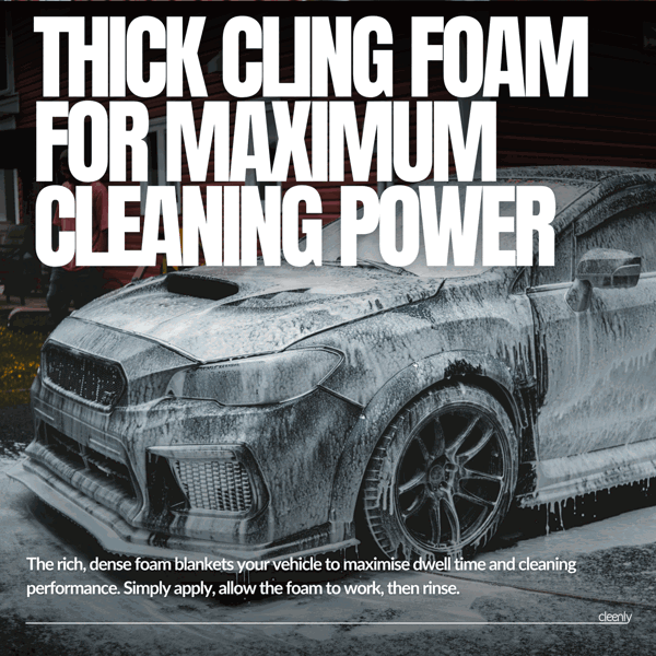 Cleenly Bubblegum Snow Foam - High Performance Formula with Super Thick Foam - Non Caustic & pH Neutral 10L