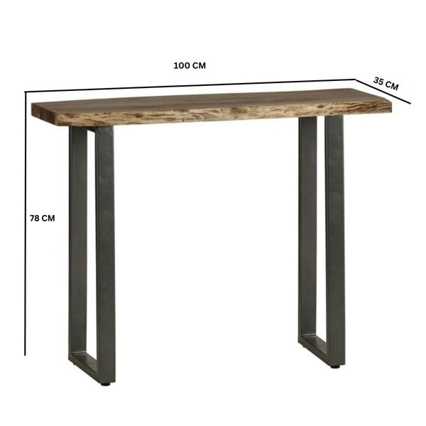 IH Design Console Table Linden Live Edge
