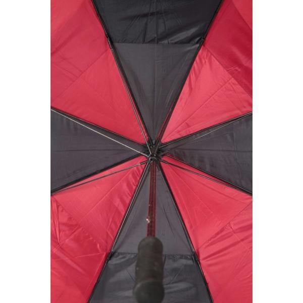 Mountain Warehouse Stripe Golf Umbrella - Black/Red - 