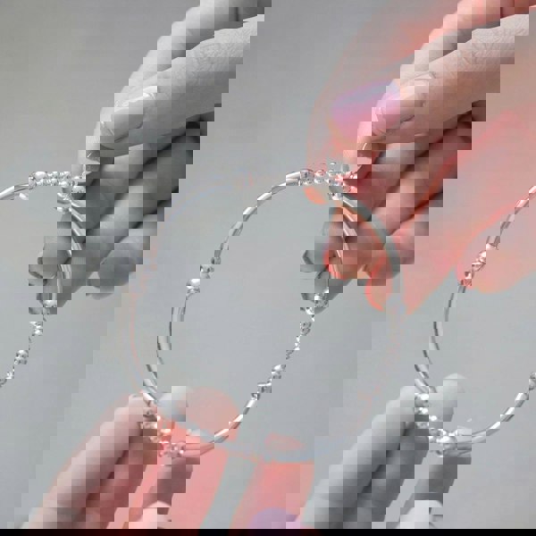 Silver Ball & Noodle Bead Bracelet - MYLEE London