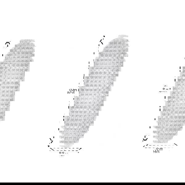 Showerdrape Cleo Clear Anti Slip Bath Mat 69cm x 39cm