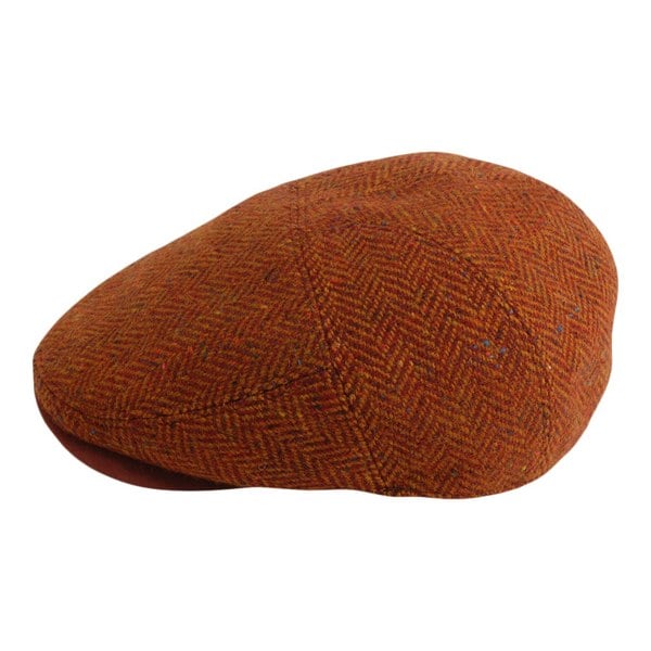 Gamble & Gunn Goodwood - Red Flat Cap Molloy and Sons Irish Donegal Tweed