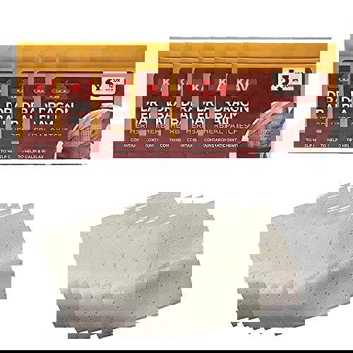 KAV Dragon Balm Aromatic Herbal Pain Relief Pack of 5 with 15 Heating Patch for Back Joint Pains Relief Health Body Care