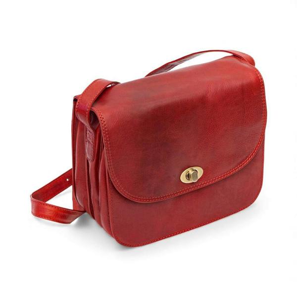 PRIMEHIDE Large Triple-Compartment Leather Handbag - Elena Tuscan