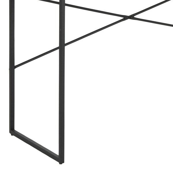 Wyld Haus El Paso Office Desk 1 Drawer Black Metal and Wild Oak Effect