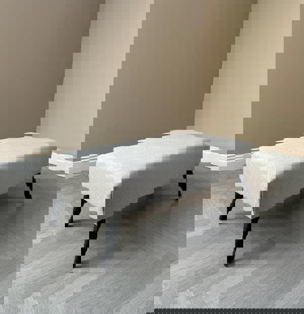 ISTOOLS Premium Stitched Footstool Bench & Coffee Table – Non-Storage