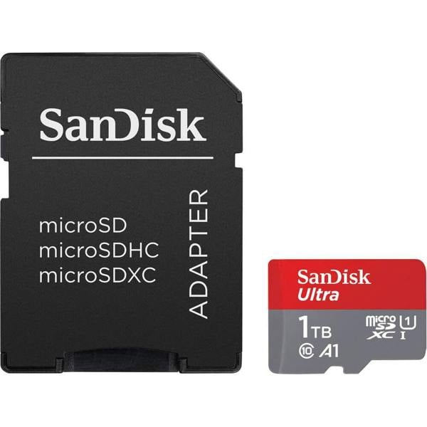 SanDisk Ultra MicroSDXC Card 150MBs A1 Class 10 UHS-I with Adapter - 1TB