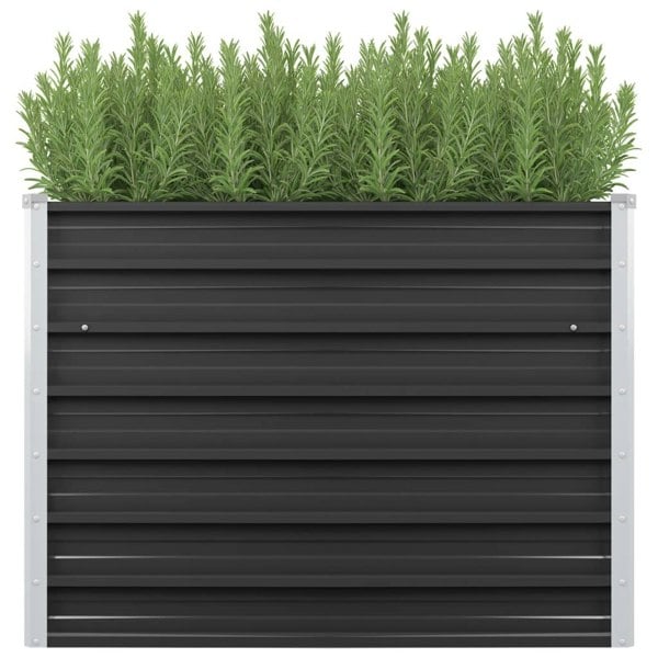 Berkfield Garden Raised Bed Anthracite 100x40x77 cm Galvanised Steel