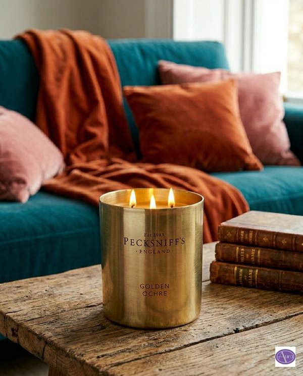 Pecksniff's Golden Ochre Scented Candle 550g