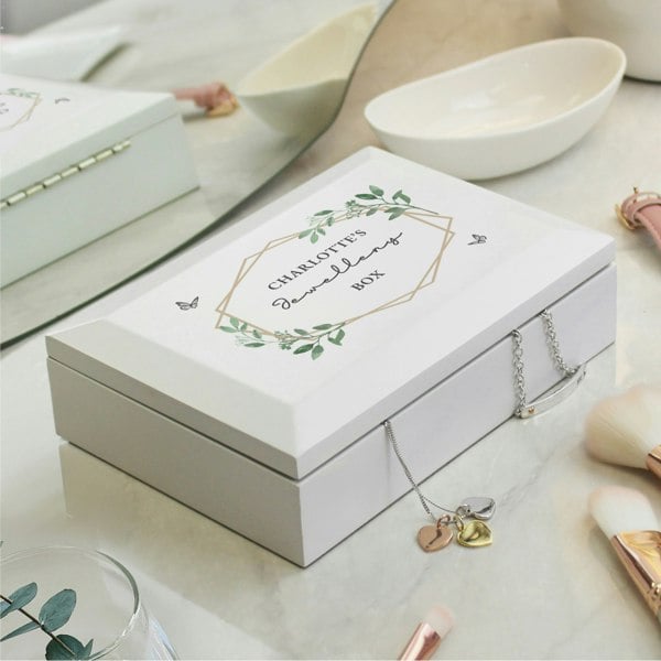 Personalised Memento Company Personalised Butterfly Wooden Jewellery Box