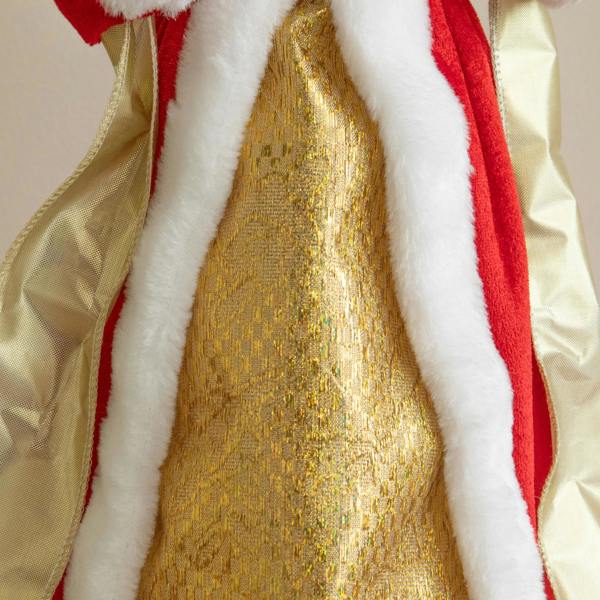 Samuel Alexander 45cm Traditional Christmas Angel Tree Topper Decoration in Red