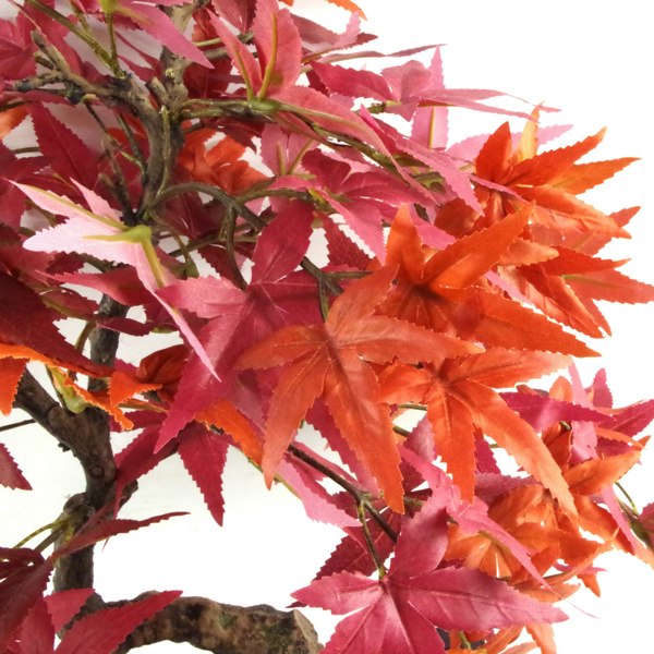 Leaf 50cm Artificial Red Maple Bonsai Tree