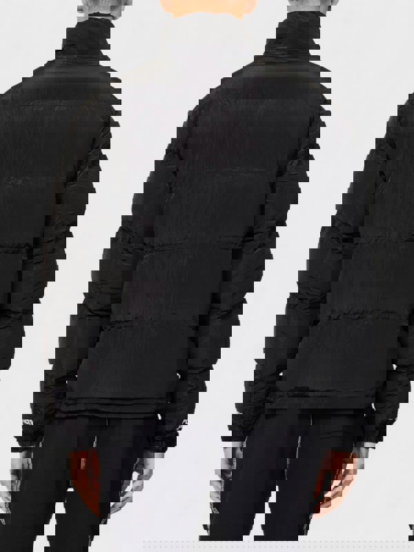 PLACES+FACES Places + Faces High Neck Woven Blend Down Puffer Black - Mens