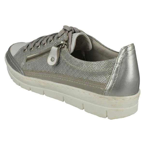 Remonte Ladies Remonte Casual Lace Up/ Zip Fastening Shoes With Removable Insoles D5826