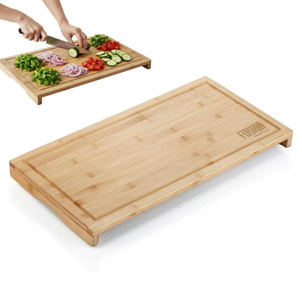 Fusion Food Care Fusion Food Bamboo Chopping Board - 54x28cm Large Cutting Board for Kitchen Food Grade Board for Cutting Meat & Vegetable