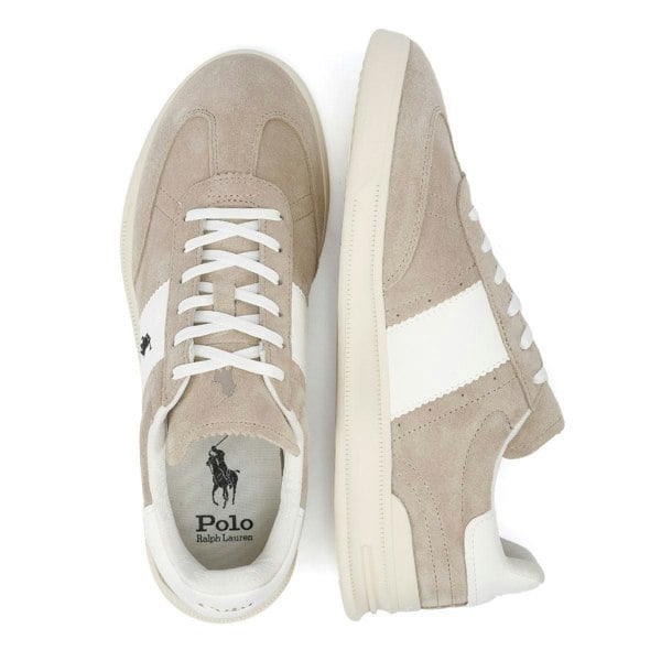Polo Ralph Lauren Heritage Aera Suede Milkshake/White Trainers