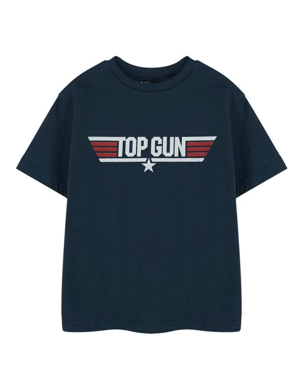 Top Gun Boys Blue Mini Me Short Sleeved T-Shirt