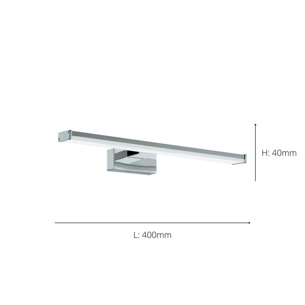 EGLO Pandella 1 LED Silver 400 Bathroom Light
