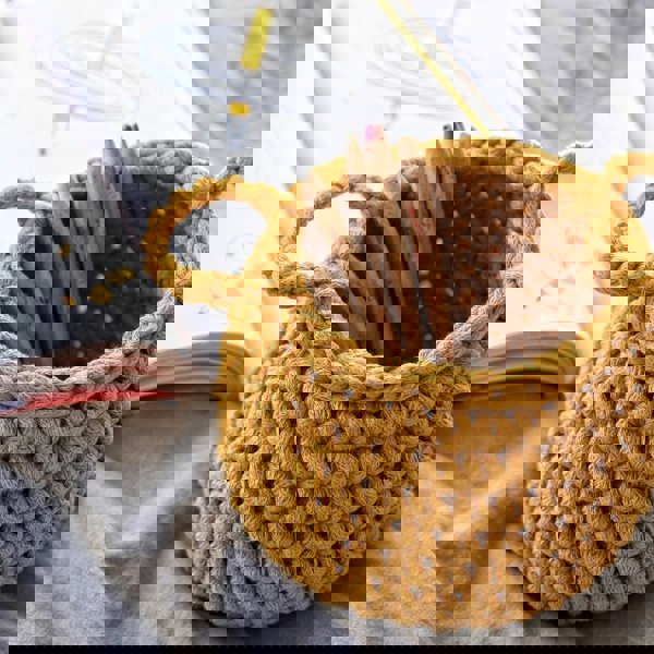 Small basket MUSTARD - Zuri House