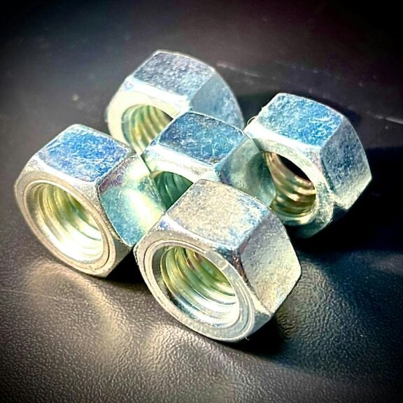 Fixaball 7/16" UNC Full Hex Nut BZP Zinc Grade 5/ 8.8