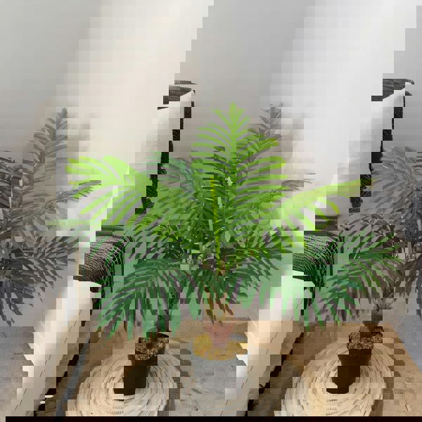 Rafaelo Mobilia Artificial 60CM/2FT Tall Decorative Palm Plant Green