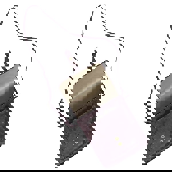 Real Hide Bags 'CAROLYN' Plum Distressed  Real Leather iPad Tablet Crossbody Bag