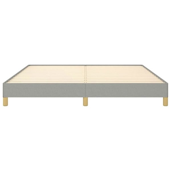 Berkfield Bed Frame Light Grey 180x200 cm 6FT Super King Fabric