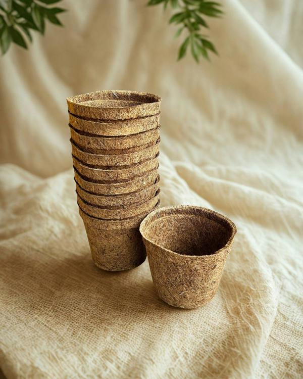 CoirProducts Coir Pots | Biodegradable Coir Plant Pots for Seedlings & Transplants