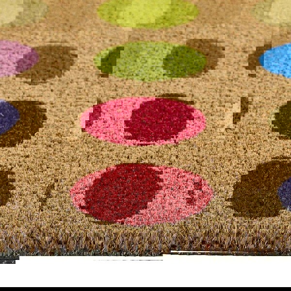 The Rugs Quality Colourful Natural Coir Doormat - 45x75cm