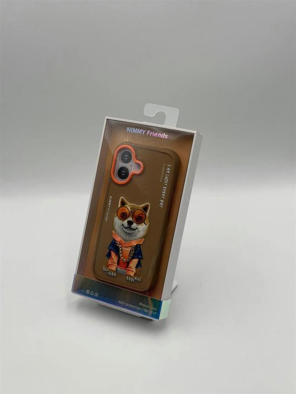 Nimmy Friends Nimmy Glasses Cool Dog Case with MagSafe for iPhone 17 6.3" Brown Orange - N-YJ-IP17-012-A