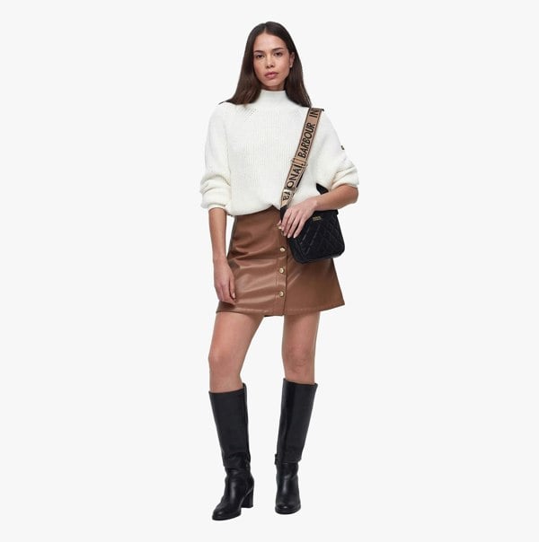 Barbour QUILTED SLOANE Womens Crossbody Bag Black