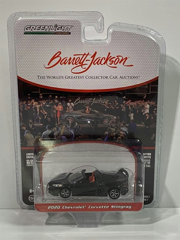 2020 chevrolet corvette stringray black 1:64 scale greenlight 37230f