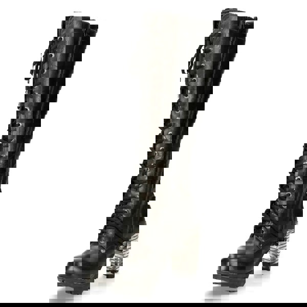 New Rock TR005-S1 Ladies Knee High Black High Heeled Boots