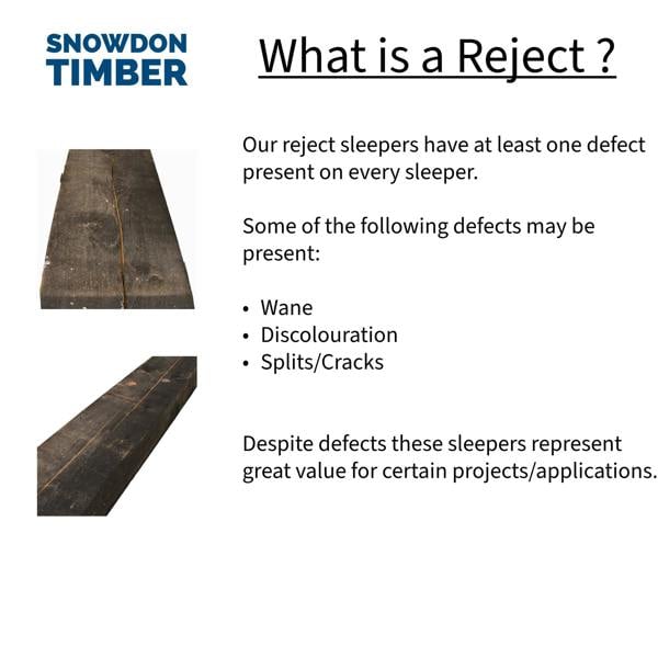 Snowdon Timber Treated Reject Black Sleeper (H) 95mm (W) 195mm (L) 2.4m