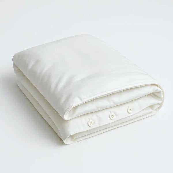 Ethical Bedding Soft & Silky Duvet Cover in White (Organic Cotton)